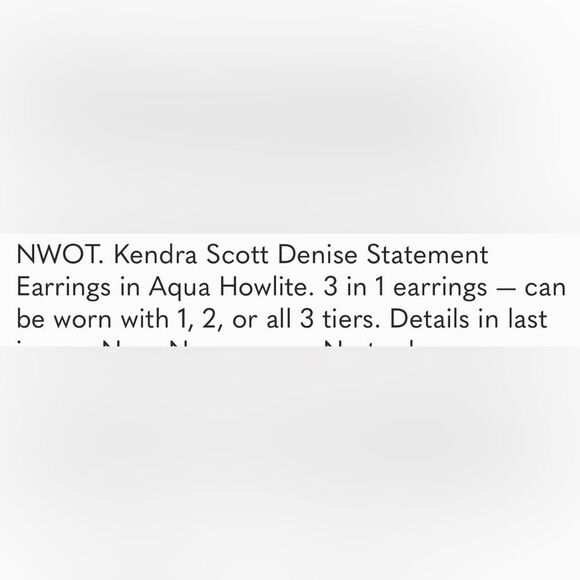 Gorgeous Kendra Scott unique 3-in-1 design, the “Denise” Statement Earrings - Picture 7 of 7